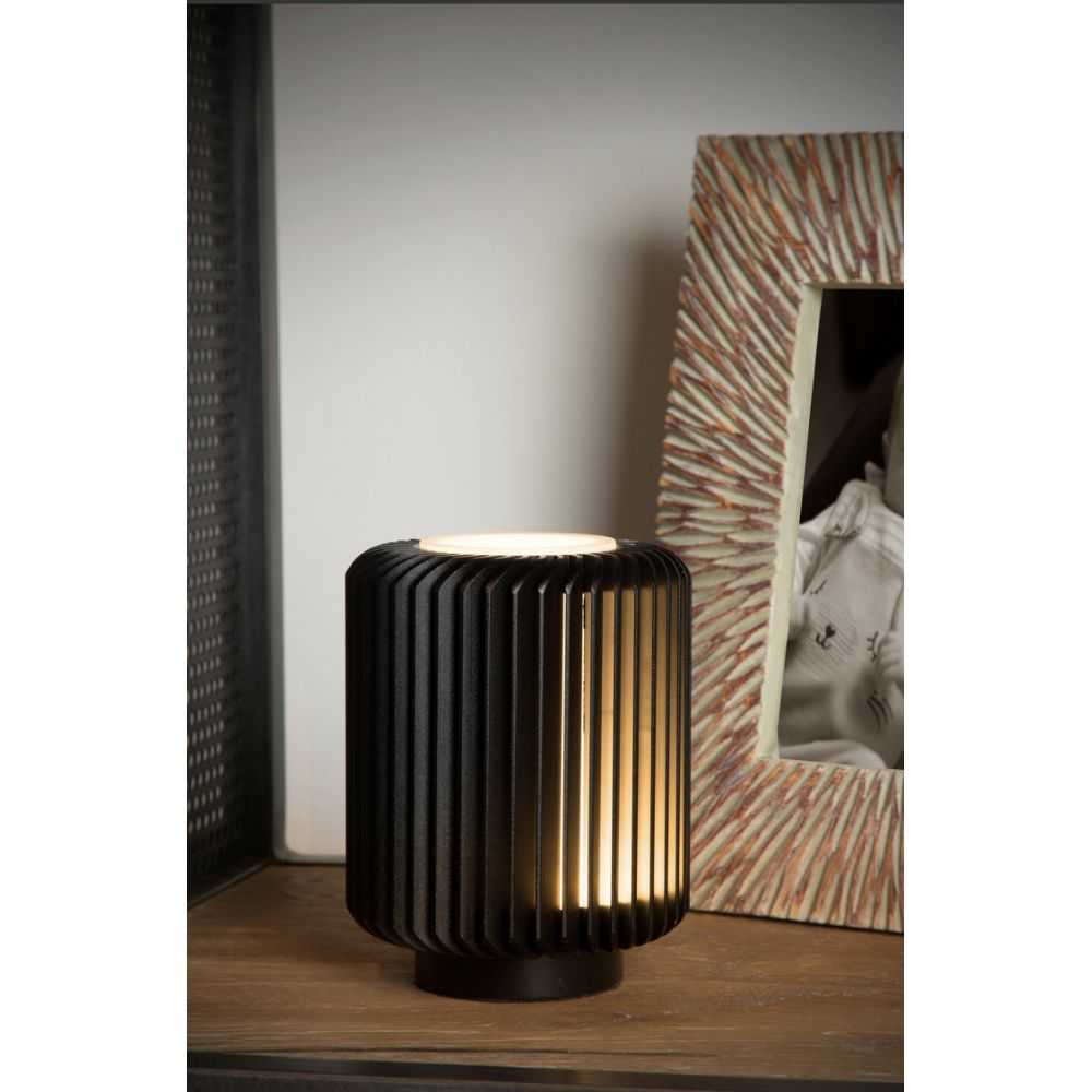 TURBIN - Lampe de table - Ø 10,6 cm - LED - 1x5W 3000K - Noir