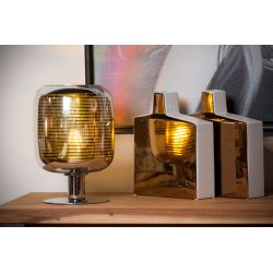 ERYN - Lampe de table - Ø 20 cm - 1xE27 - Chrome