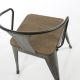 Chaise MELBOURNE métal/bambou