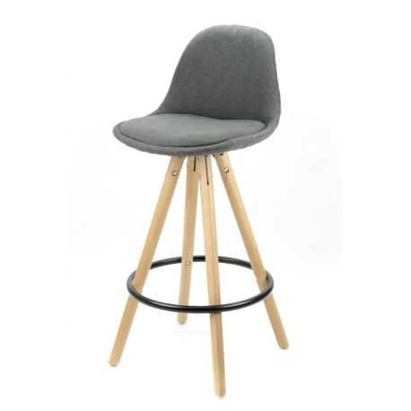 Tabouret COUTURE Hauteur 65 cm mi-hauteur coloris anthracite 