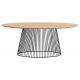 Table ovale pied central HURRICANE 200x110 cm