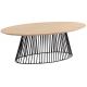 Table table basse ovale HURRICANE 120x65 cm