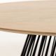 Table table basse ovale HURRICANE 120x65 cm