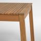 Table de jardin Emilien en bois massif d'acacia de 190x90 cm