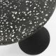 MOLINA Table d'appoint terrazzo noir
