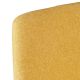 Tabouret de bar CAPRI hauteur assise 65 cm tissu jaune 